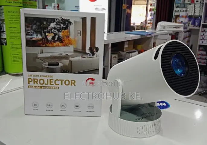 HY300 Pro Max Android Home Theater Projector With Built in Battery