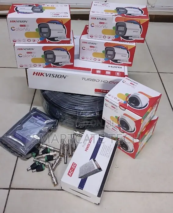 8 Channel Hikvision CCTV Kit With 6 ColorVu Cameras – 1080p Full Color
