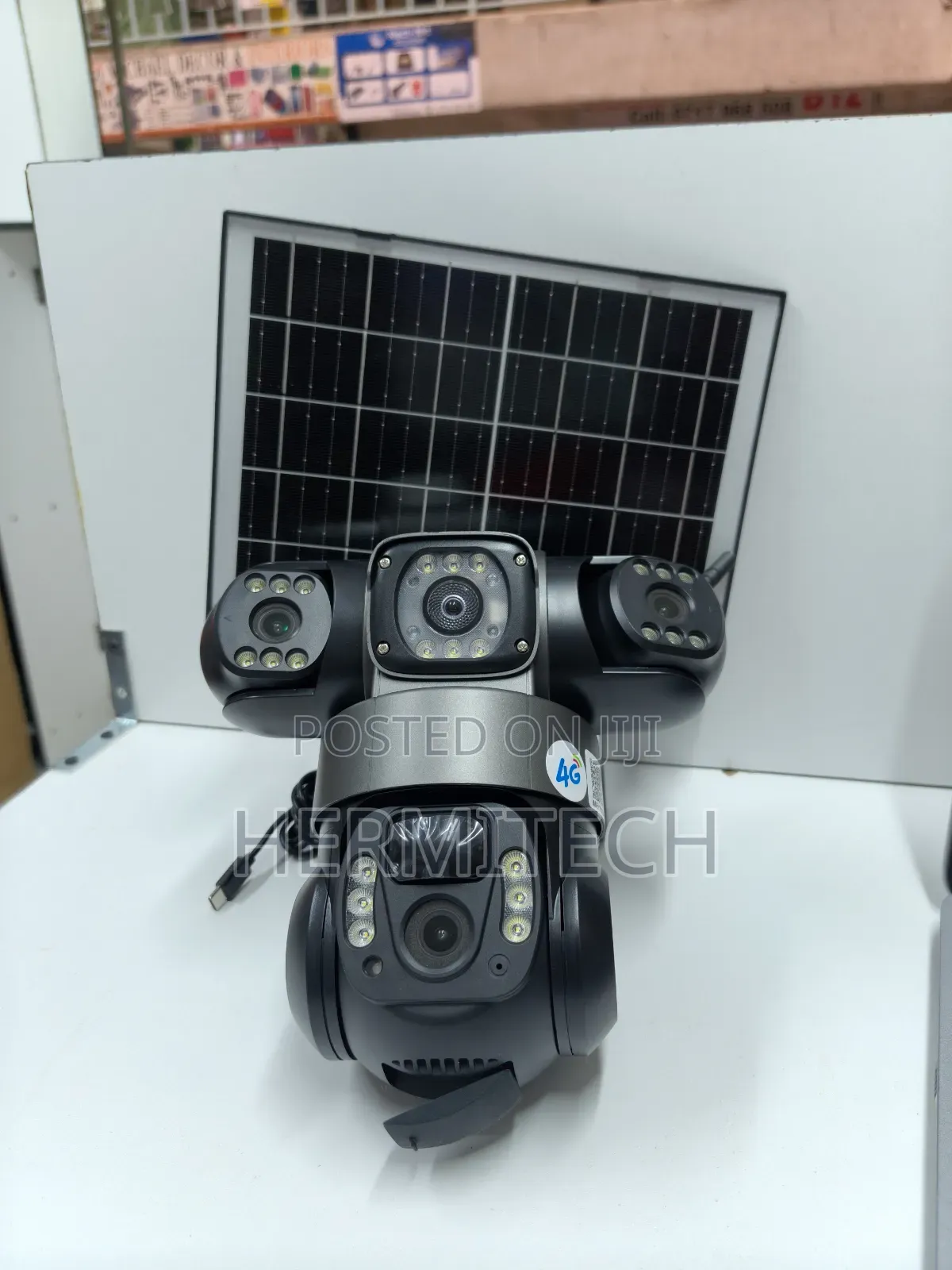 4G Solar Triple Lens CCTV Camera for Remote Monitoring