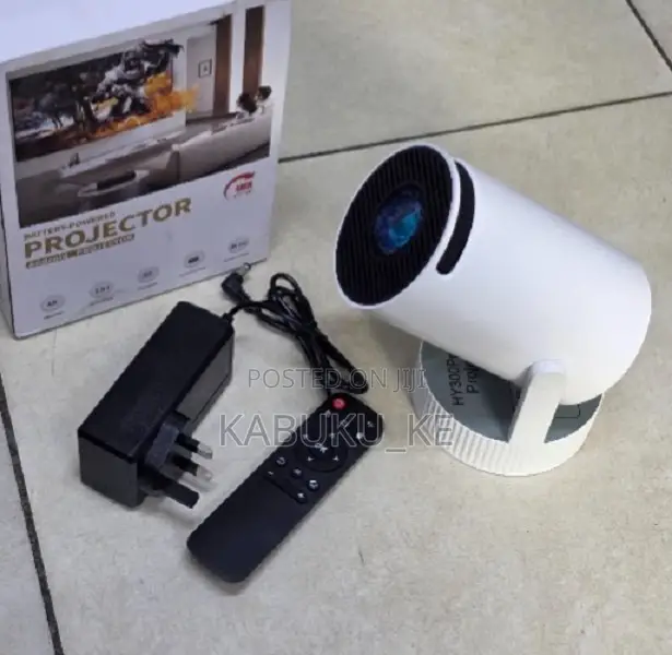 Rechargeable HY300 Smart Home Cinema Projector With Inbuilt Battery