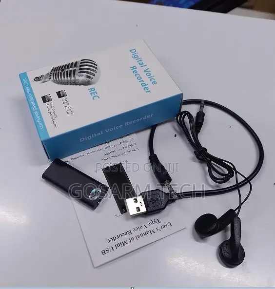 High Accuracy 16gb Mini Digital Sound Audio Voice Recorder Device
