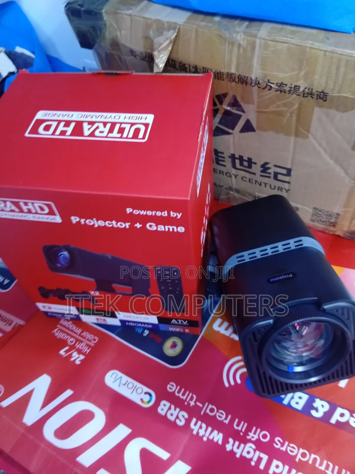 HY320 Projector With 16GB Storage for Movies and Gaming