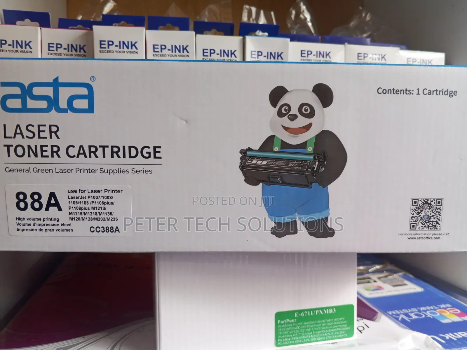 Asta 88A (CC388A) Premium Compatible Black Toner for HP LaserJet P1108