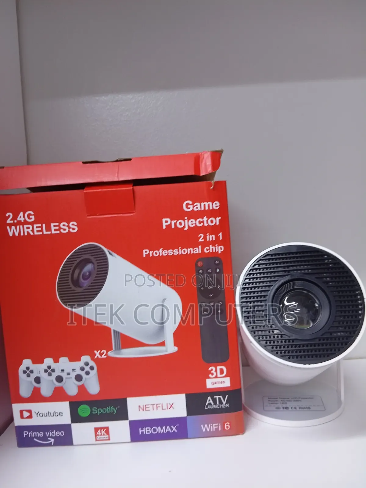 HY320 Android 13 Gaming Projector With Bluetooth Connectivity