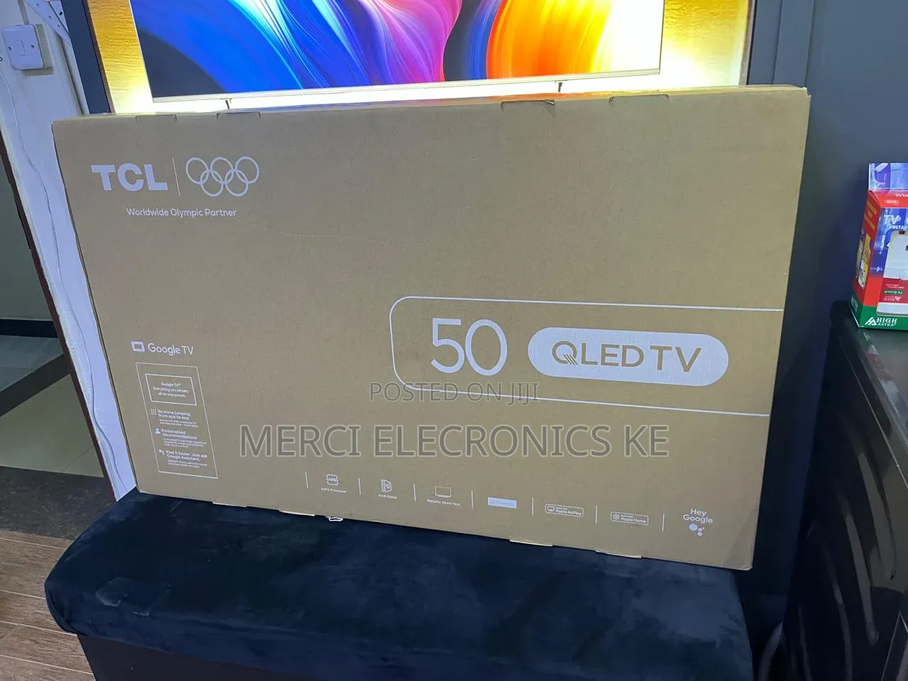 TCL TCL 50 Inch QLED Smart TV With Dolby Atmos and Google - 50T6D