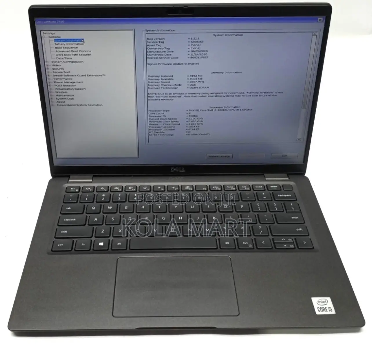 Laptop Dell Latitude 7310 16GB Intel Core i7 SSD 256GB