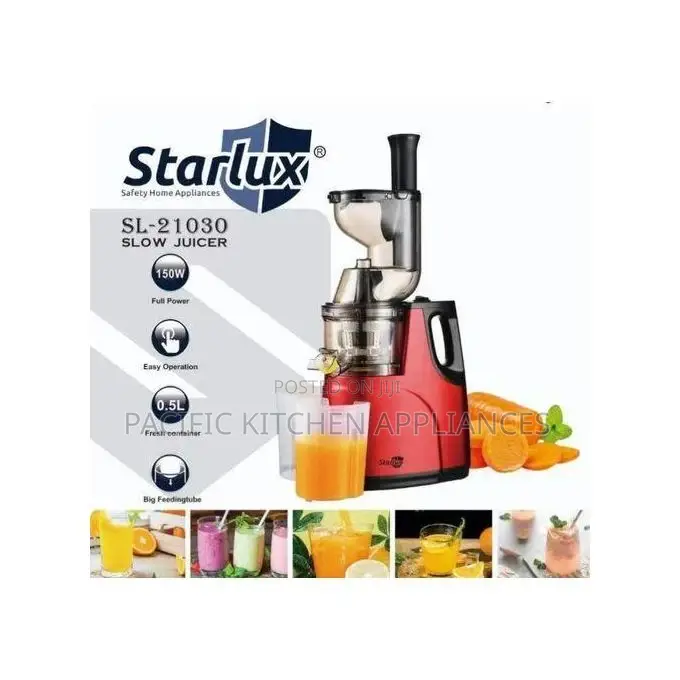 Starlux High Yield Slow Masticating Juicer, Cold Press Juice Machines