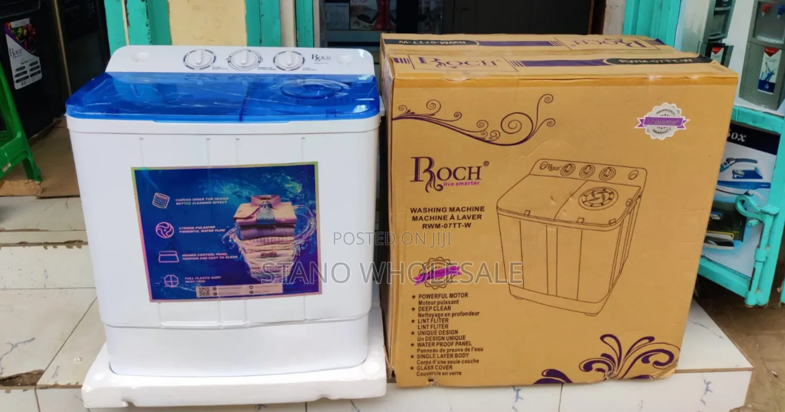 Roch 7.5kg Twin Tub Washing Machine, New