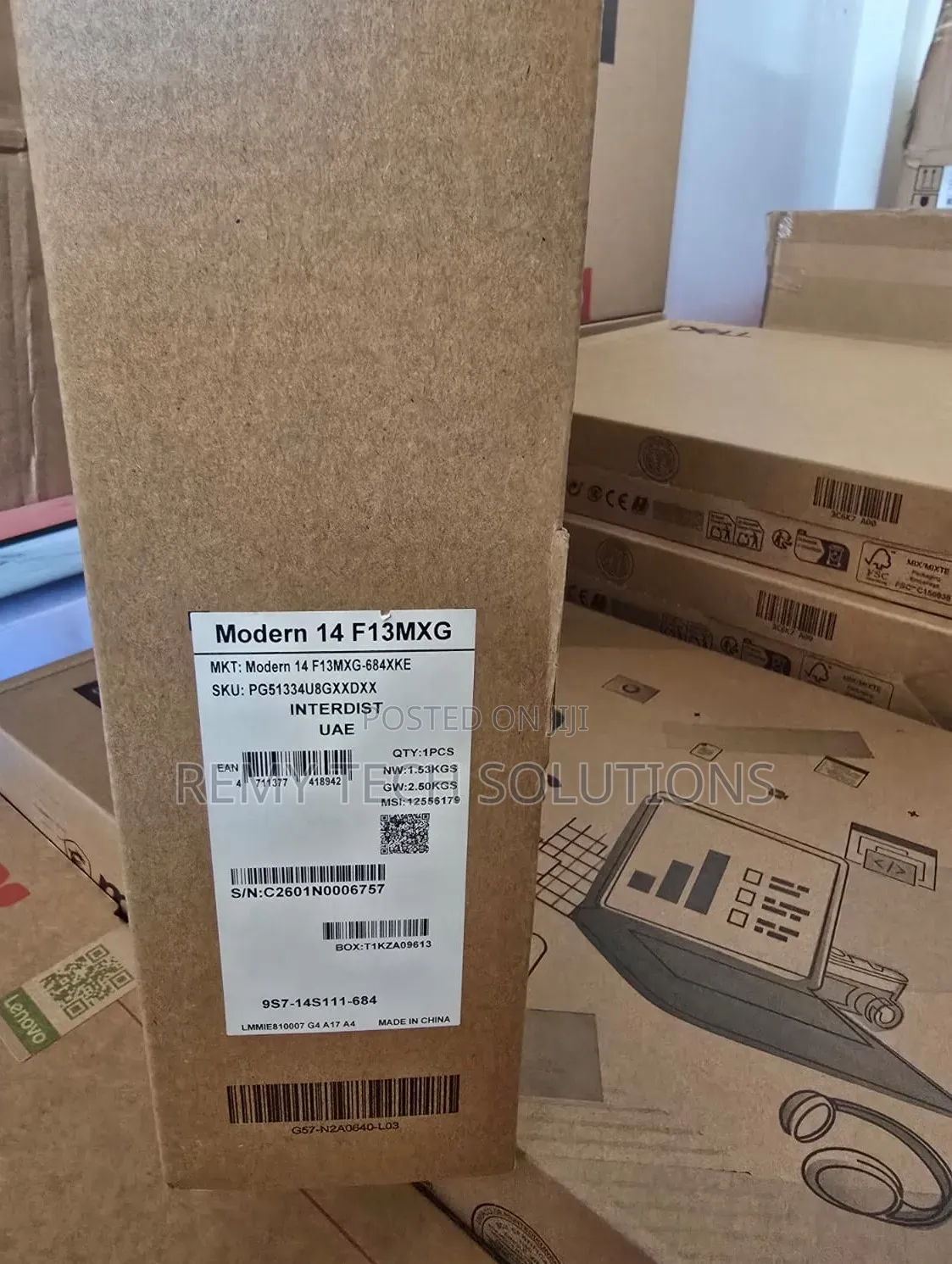 New Laptop MSI Modern 14 8GB Intel Core i5 SSD 512GB