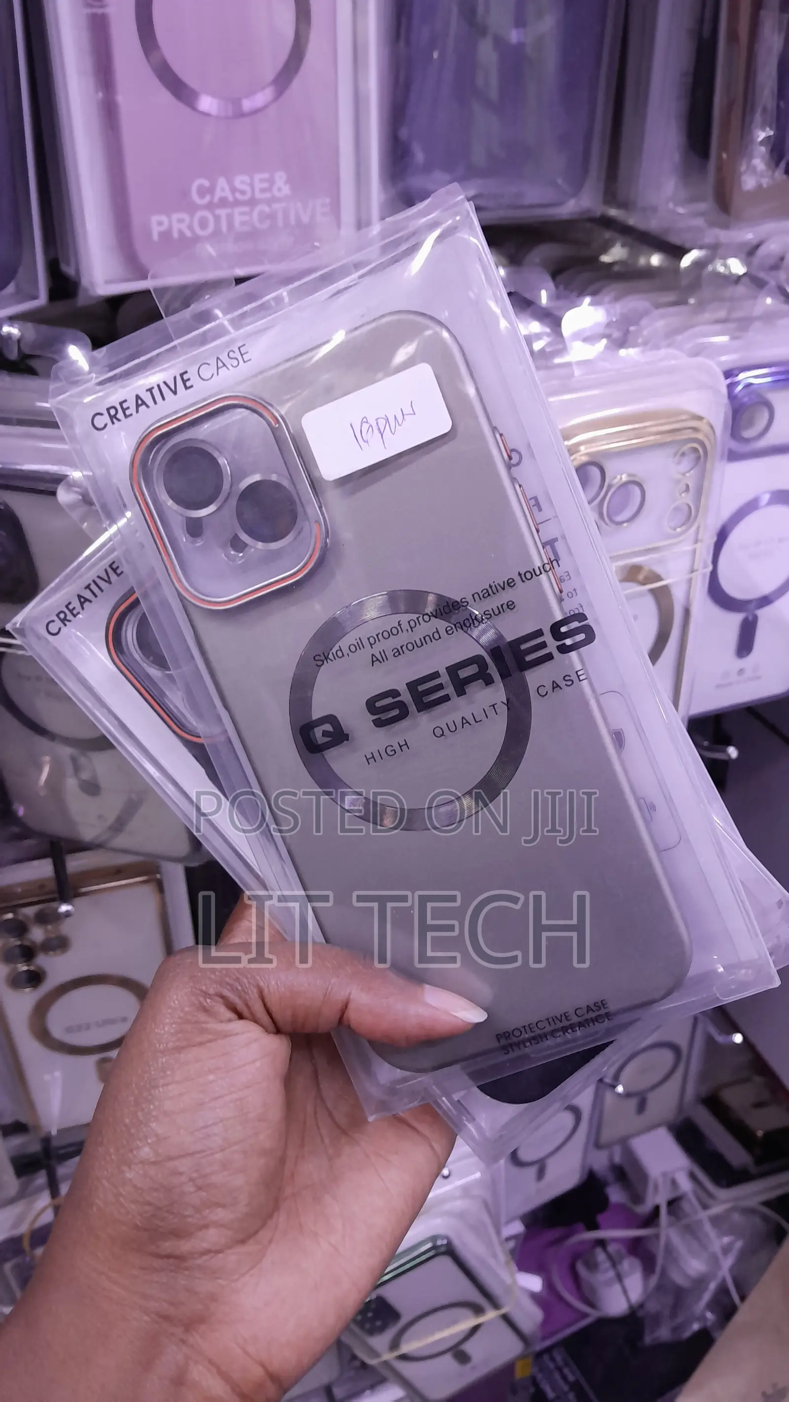 Gray Lens Shield Magnetic Case for iPhone 16 Plus