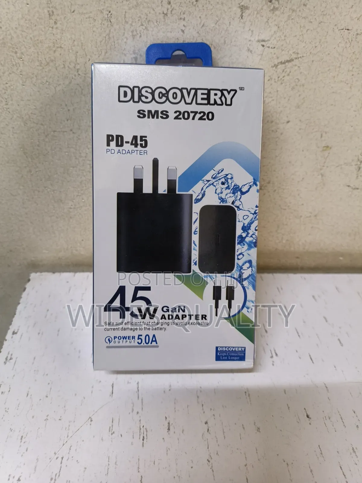 Discovery Power Delivery Wall Charger 45W Three-Pin Plug