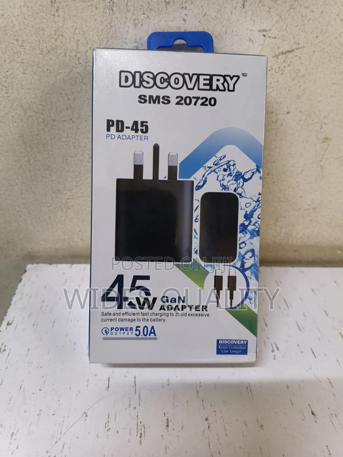 Discovery Power Delivery Wall Charger 45W Three-Pin Plug