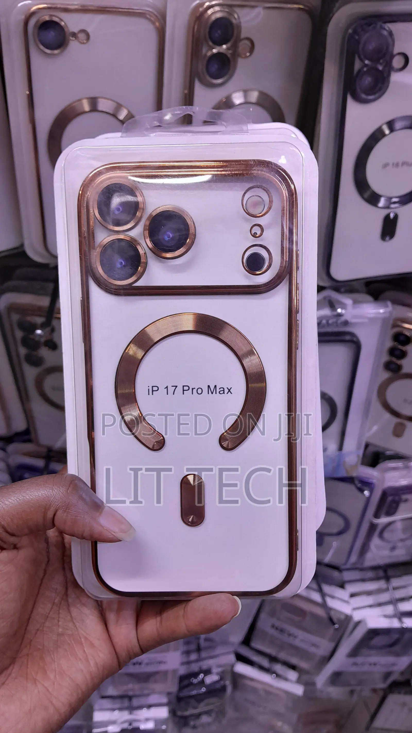 Luxury-Style, Electroplated Clear Phone Case for iPhone 17 Pro Max