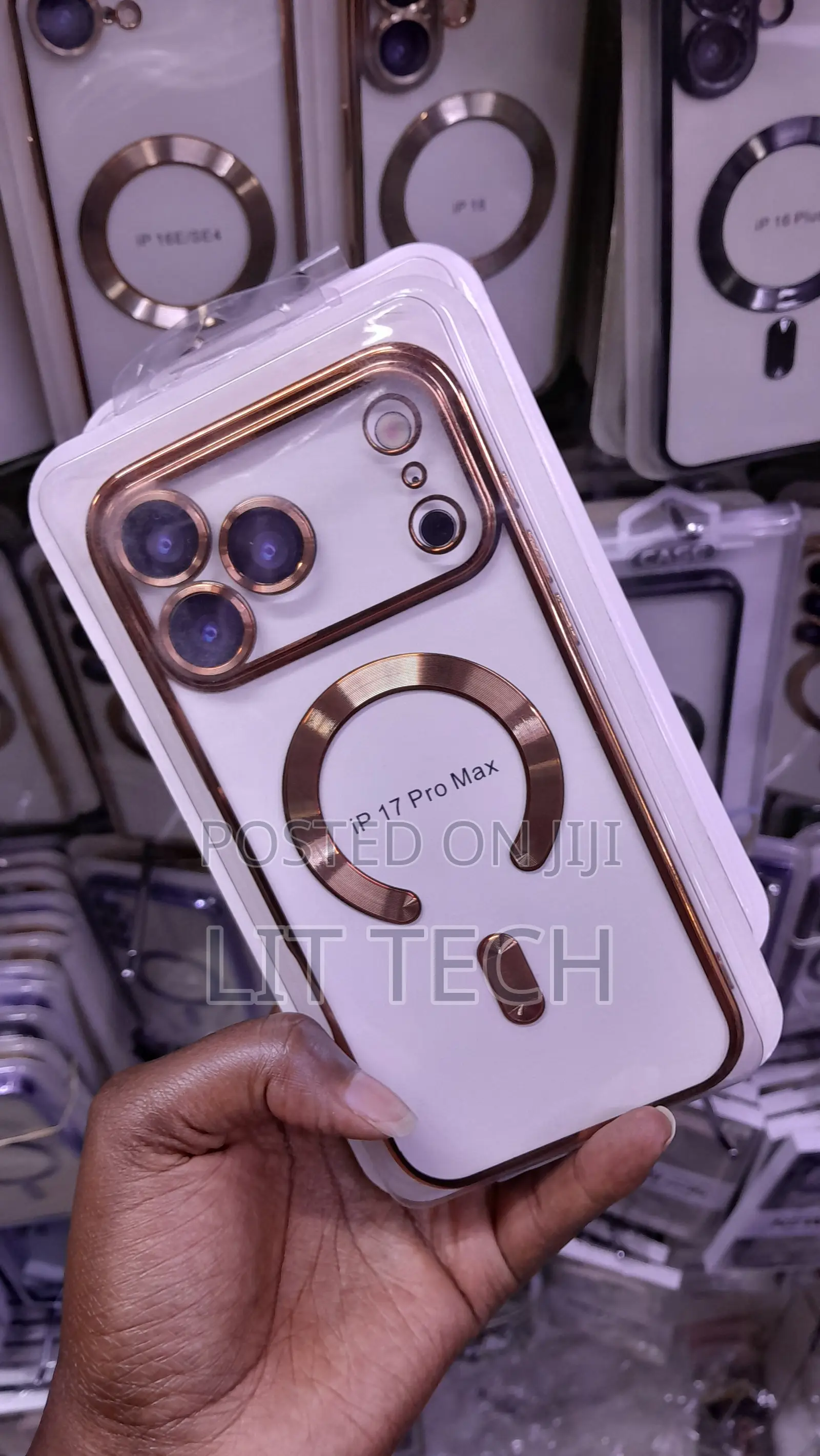 Luxury-Style, Electroplated Clear Phone Case for iPhone 17 Pro Max