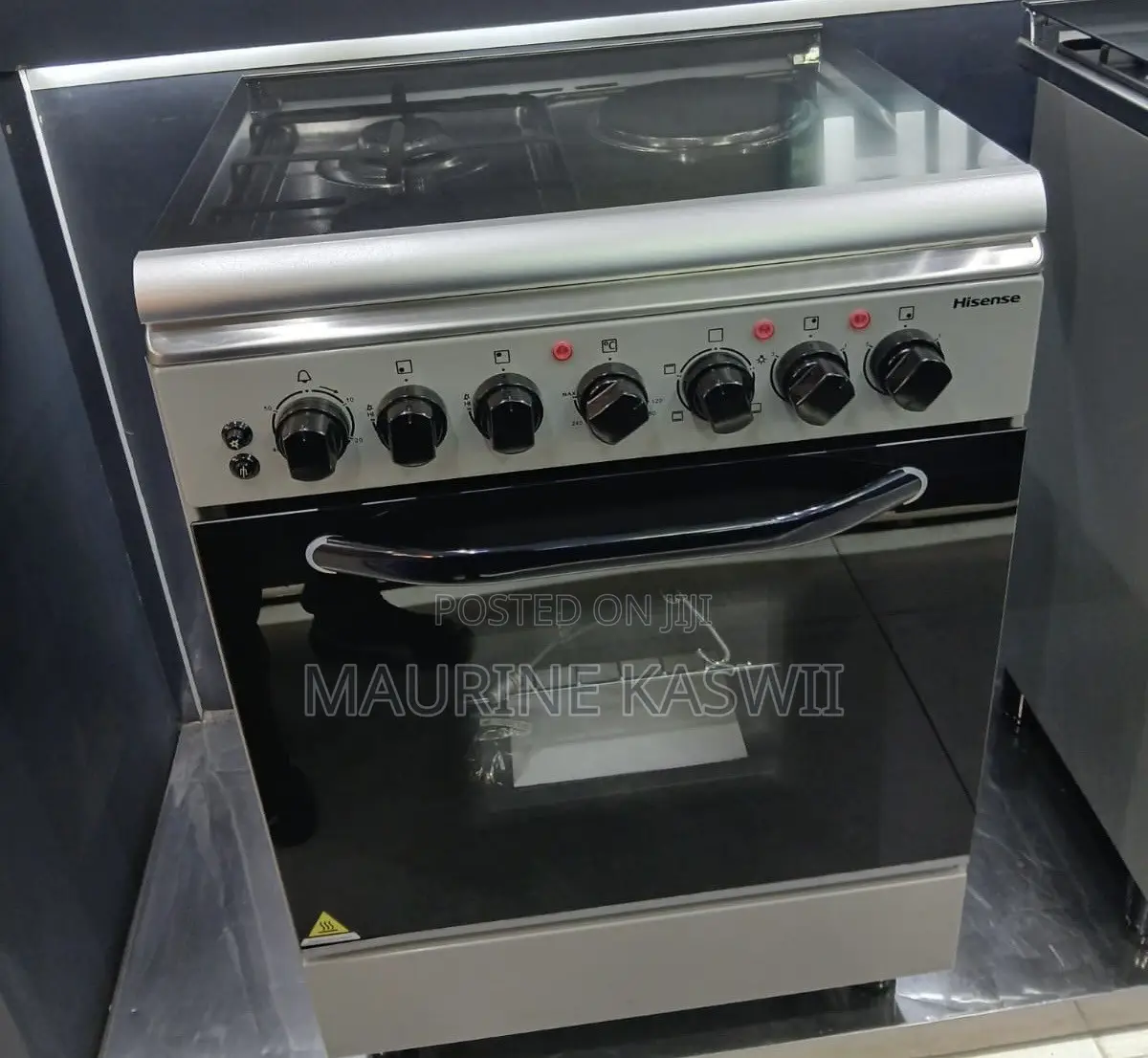 Hisense 60cm by 60cm Standing Cooker Hf631gees Stainless