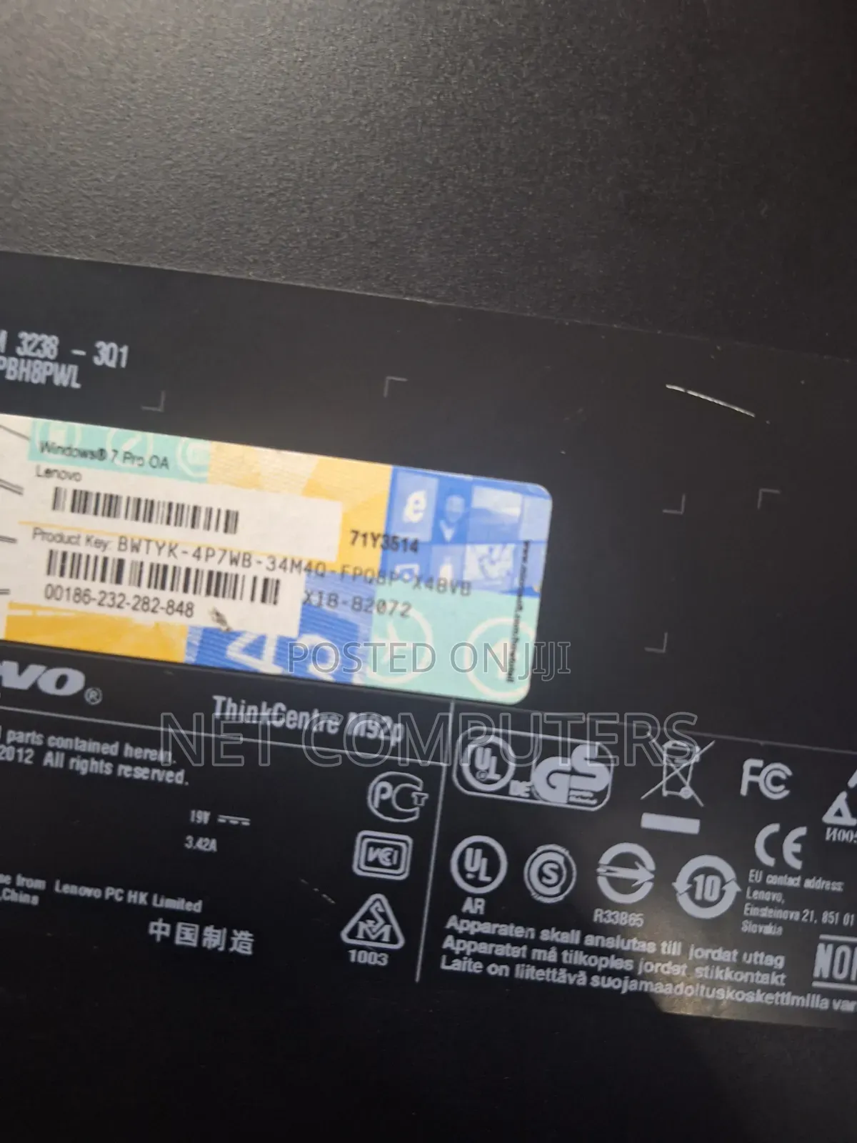 Desktop Computer Lenovo ThinkCentre M920s 8GB Intel Core i3 HDD 500GB