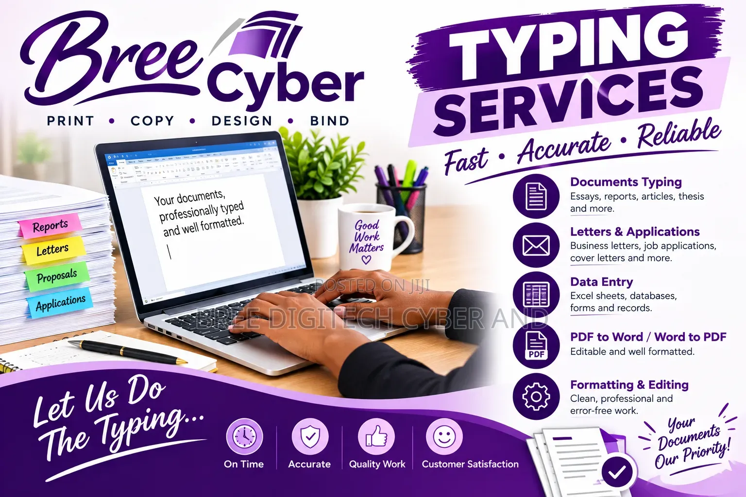 Computer Typing Services