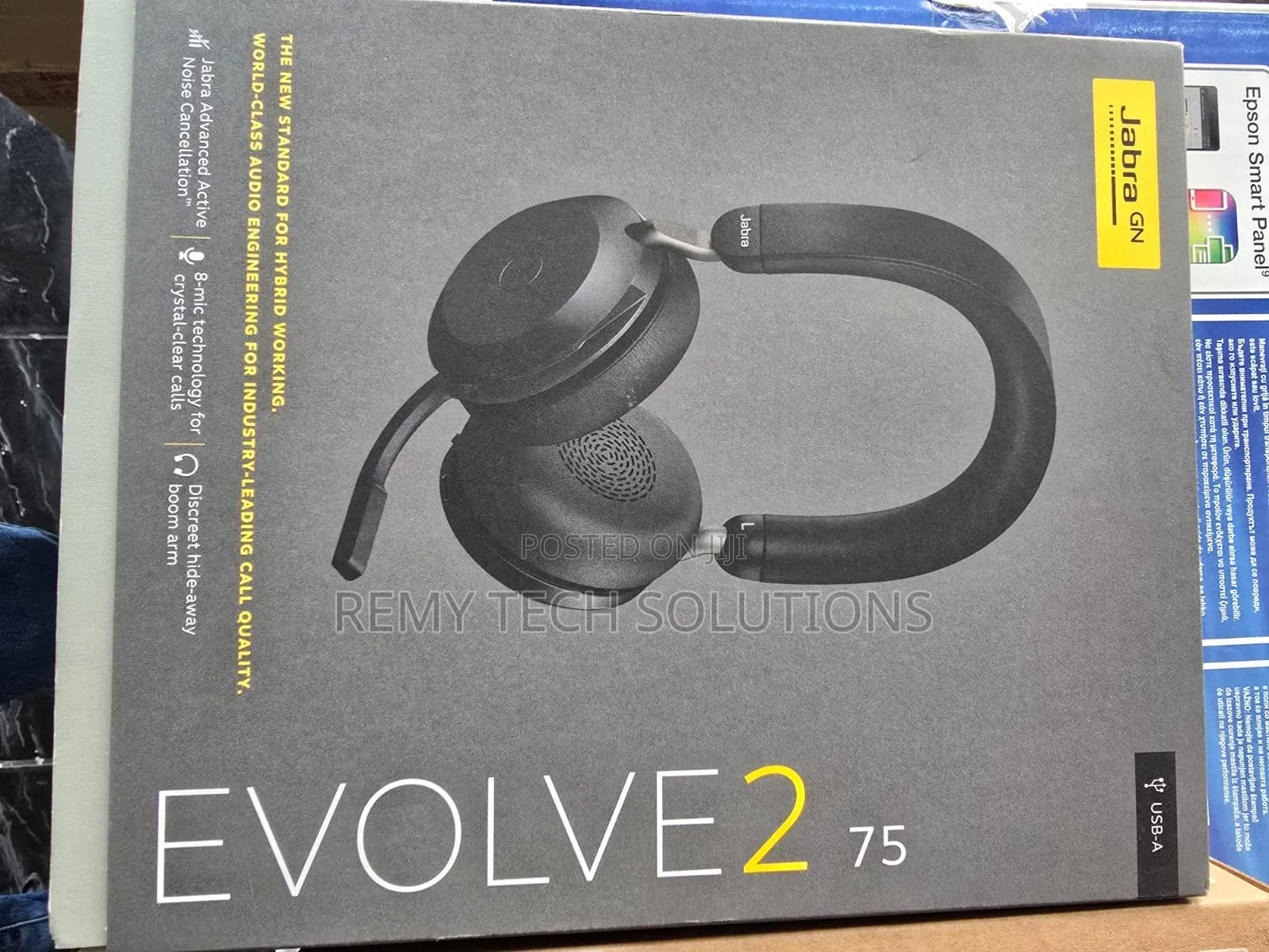 Jabra Evolve2 75 Wireless Headphone With Noise Cancellation