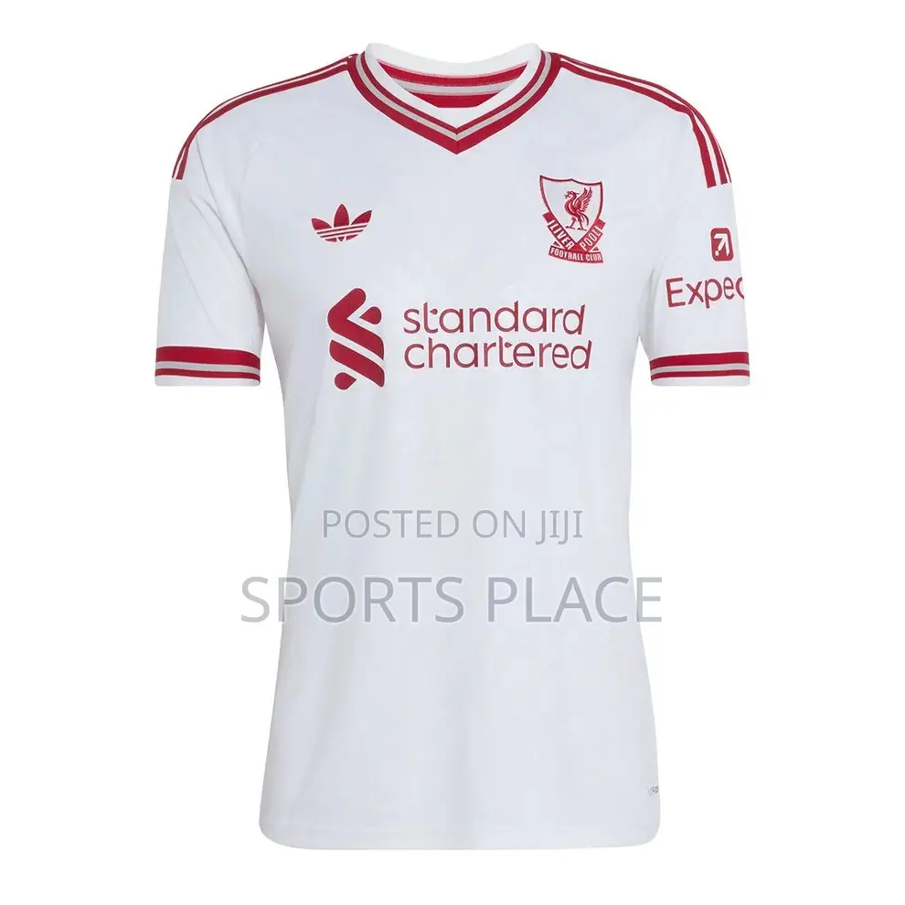 White Liverpool FC 26/27 Away Adidas Jersey