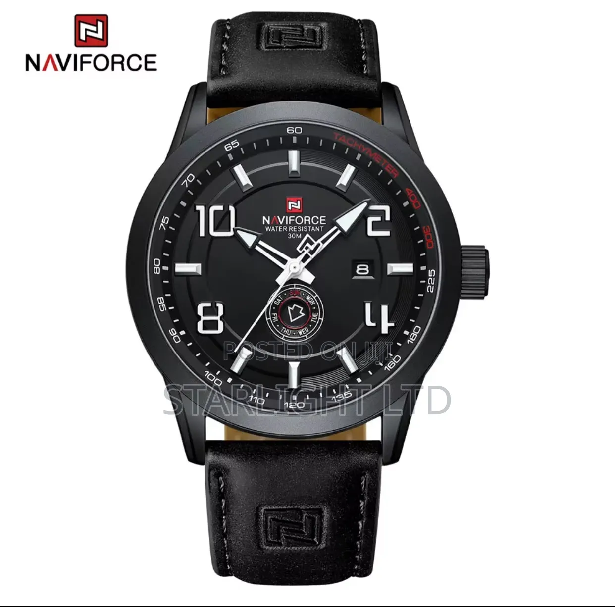 NAVIFORCE 9229 Dark Brown Orange Casual Men's Watch