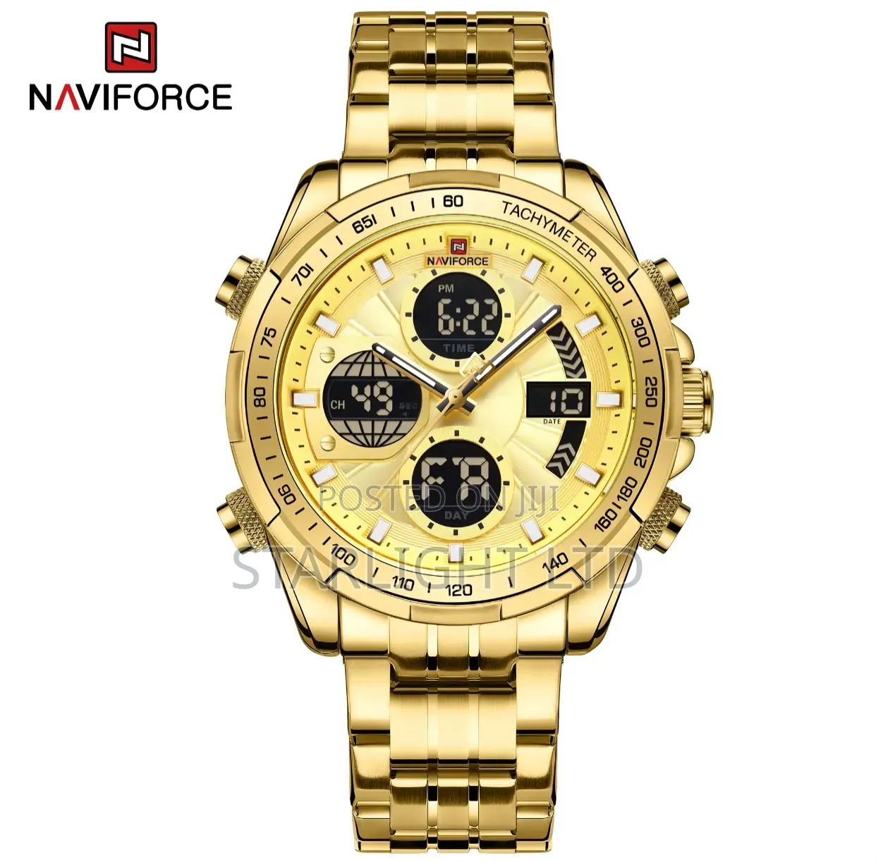 NAVIFORCE NF9197S Dual Time Waterproof Military Men's Watch