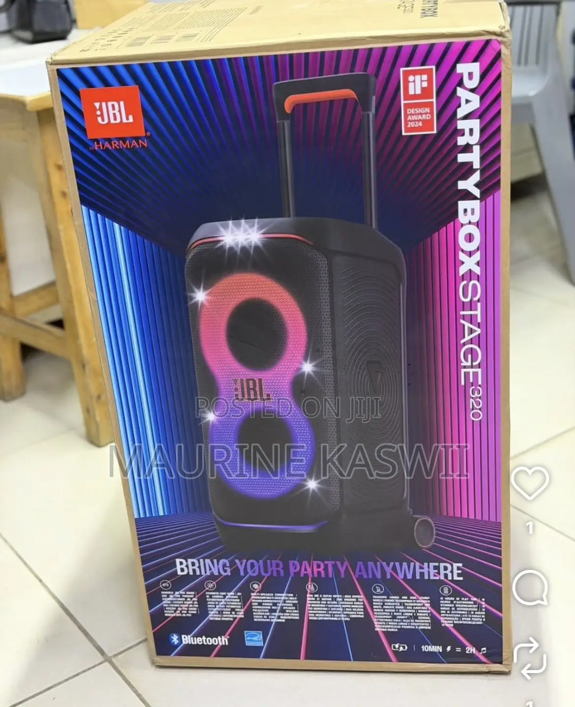 Party Box 320 JBL Portable 240w Wireles Party Speaker