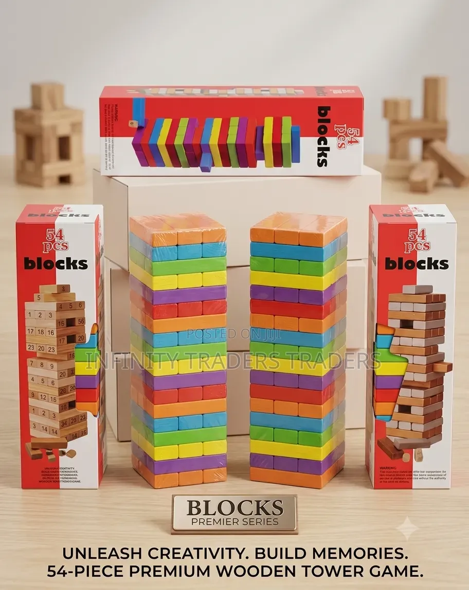 Coloured Jenga Blocks