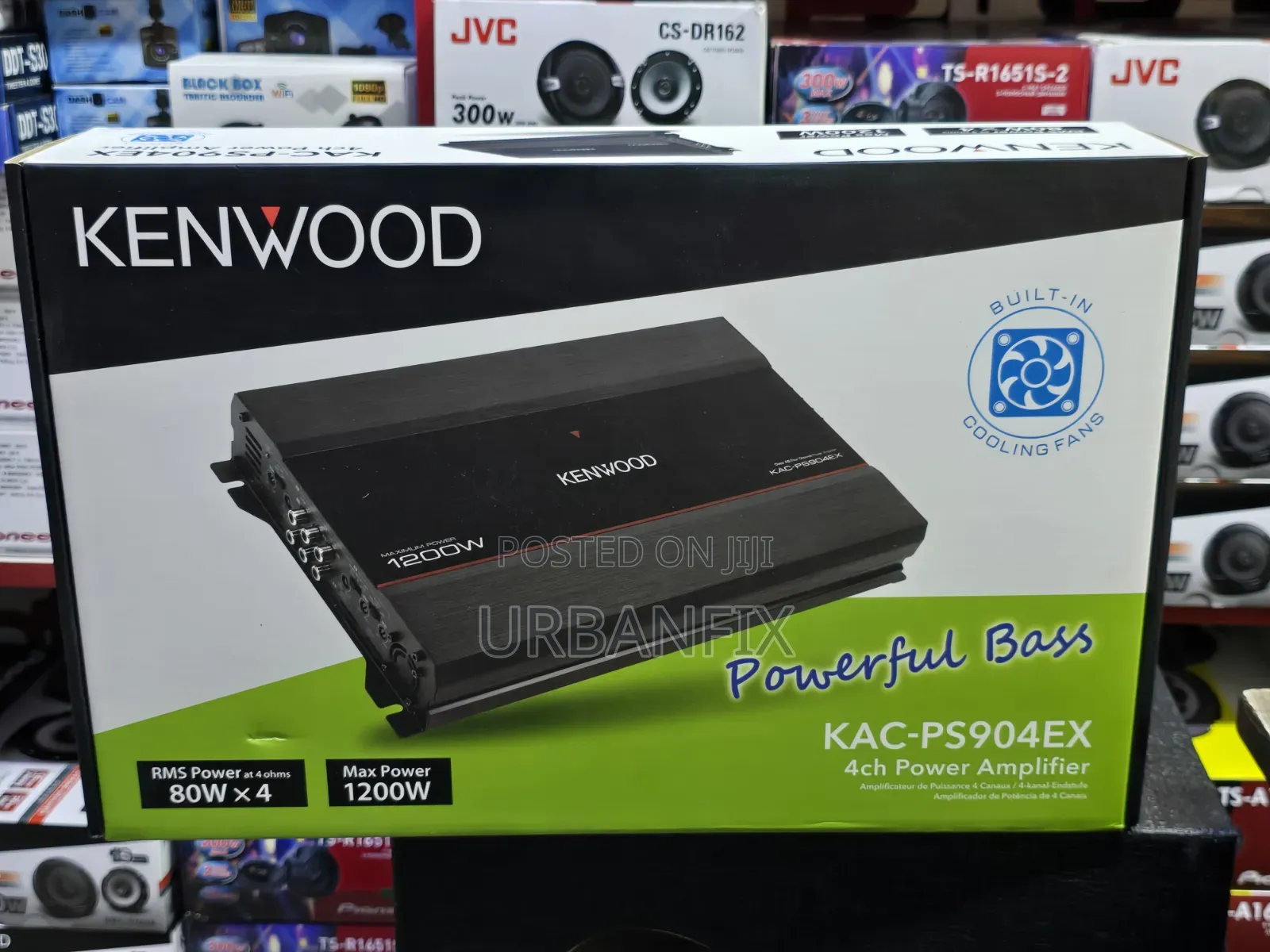 Kenwood 1200watts KAC-PS904EX 4-Ch Bridgeable Amplifier Cooling Fan