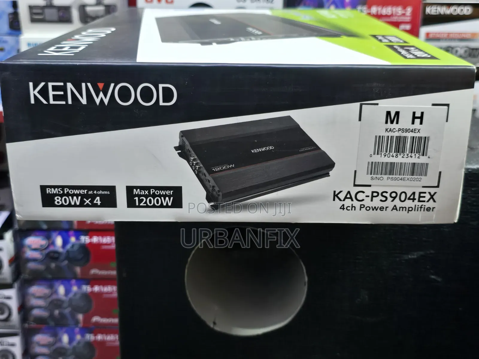 Kenwood 1200watts KAC-PS904EX 4-Ch Bridgeable Amplifier Cooling Fan