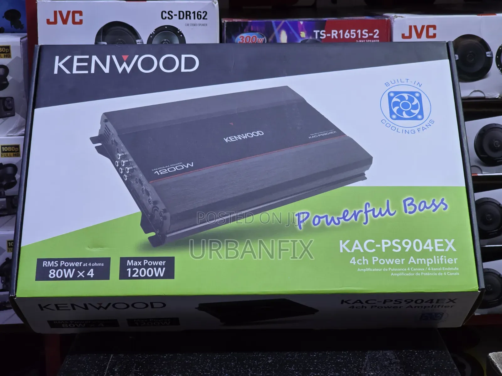 Kenwood 4 Channel 1200watts KAC-PS904EX Bridgeable Amplifier