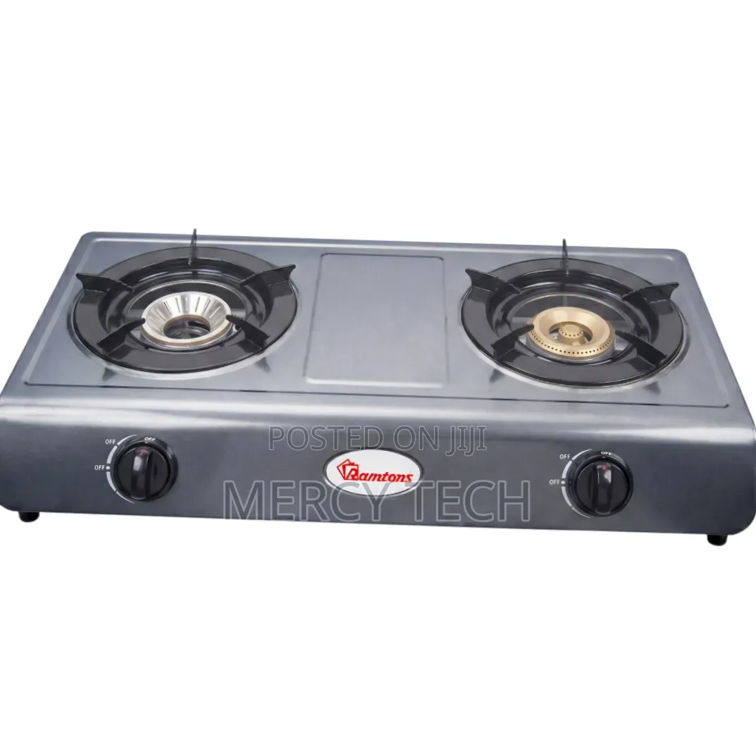 Ramtons RG/514 2-Burner Gas Cooker (Stainless Steel, Silver)