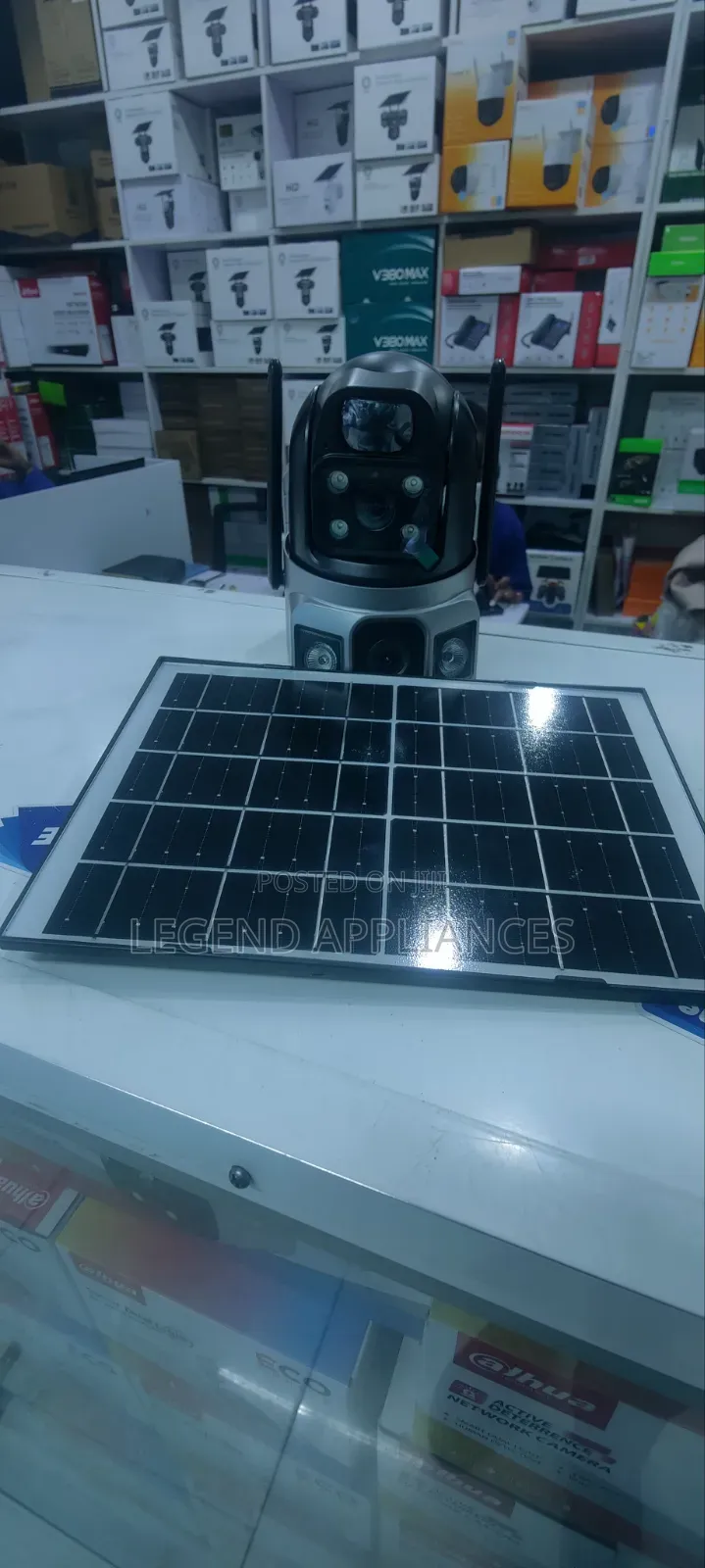 Dual Lens Solar CCTV Camera Sim Card Enabled ,Motion Detection