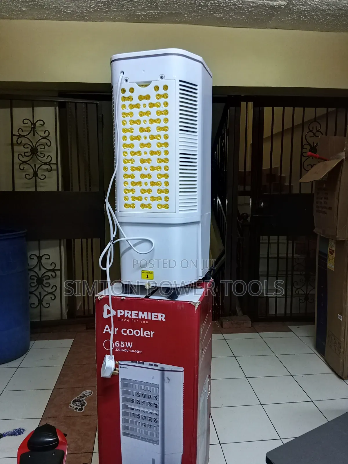 Premier 8-Liter Evaporative Air Cooler (Model: AC-1).