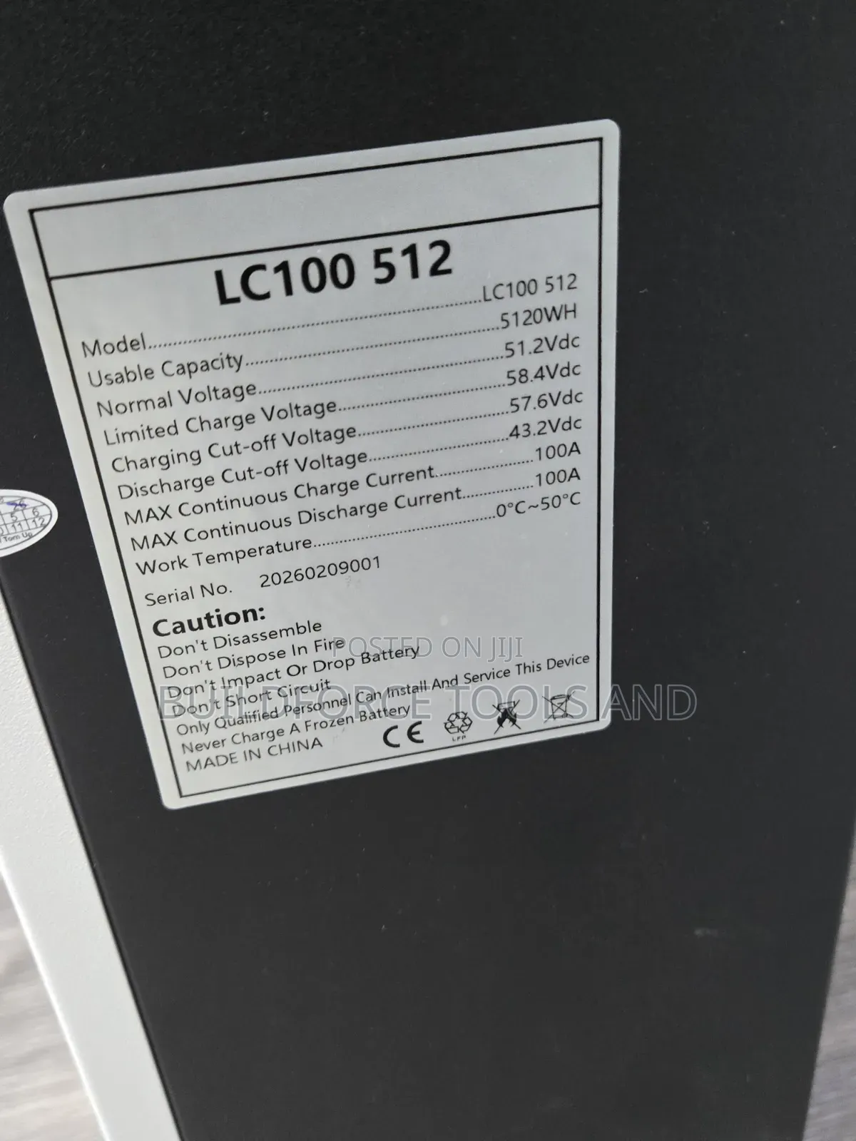 Solar Nyumbani 5.12kWh 100Ah 51.2V Lithium Battery