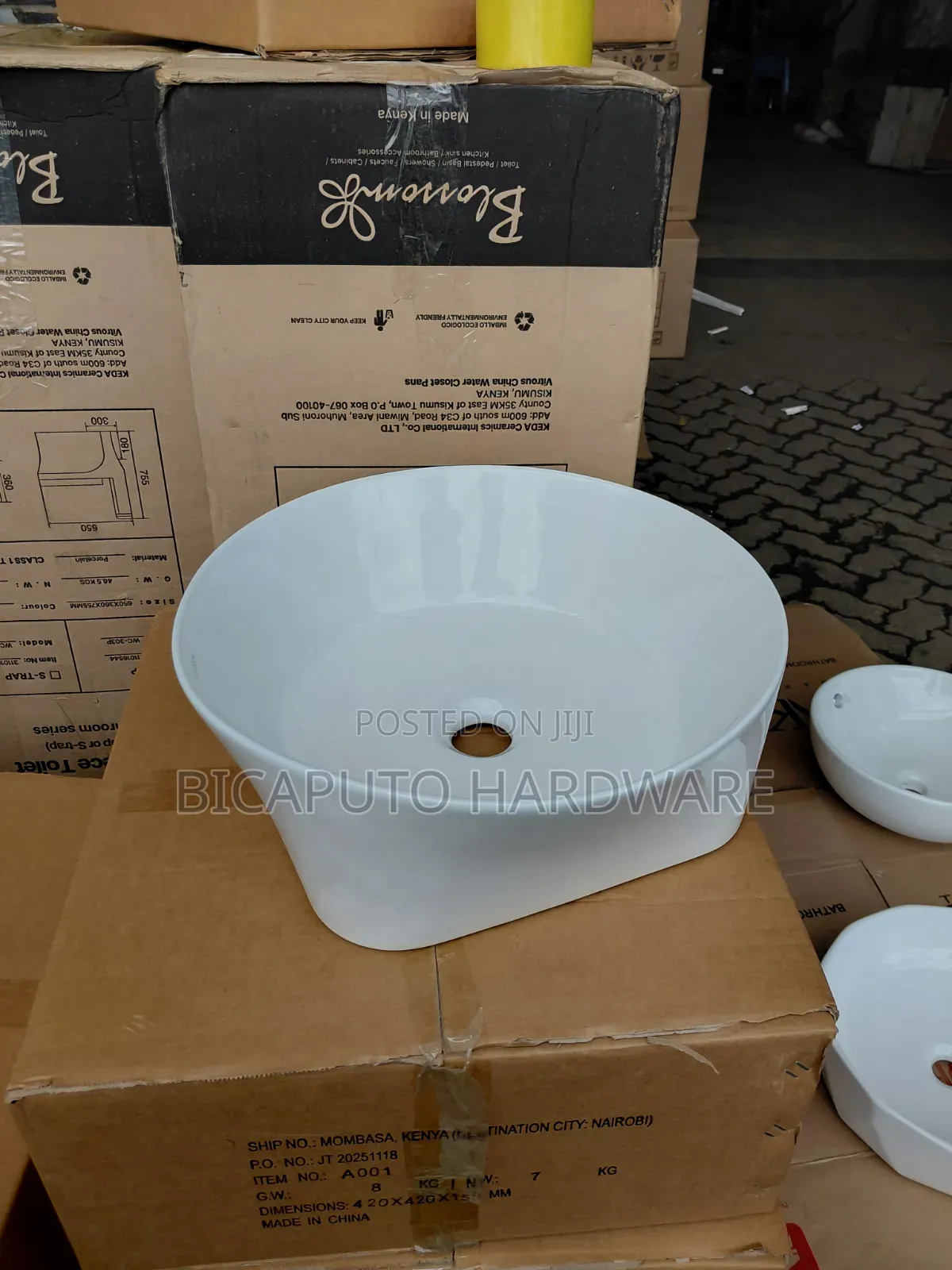 Counter Top Basin White