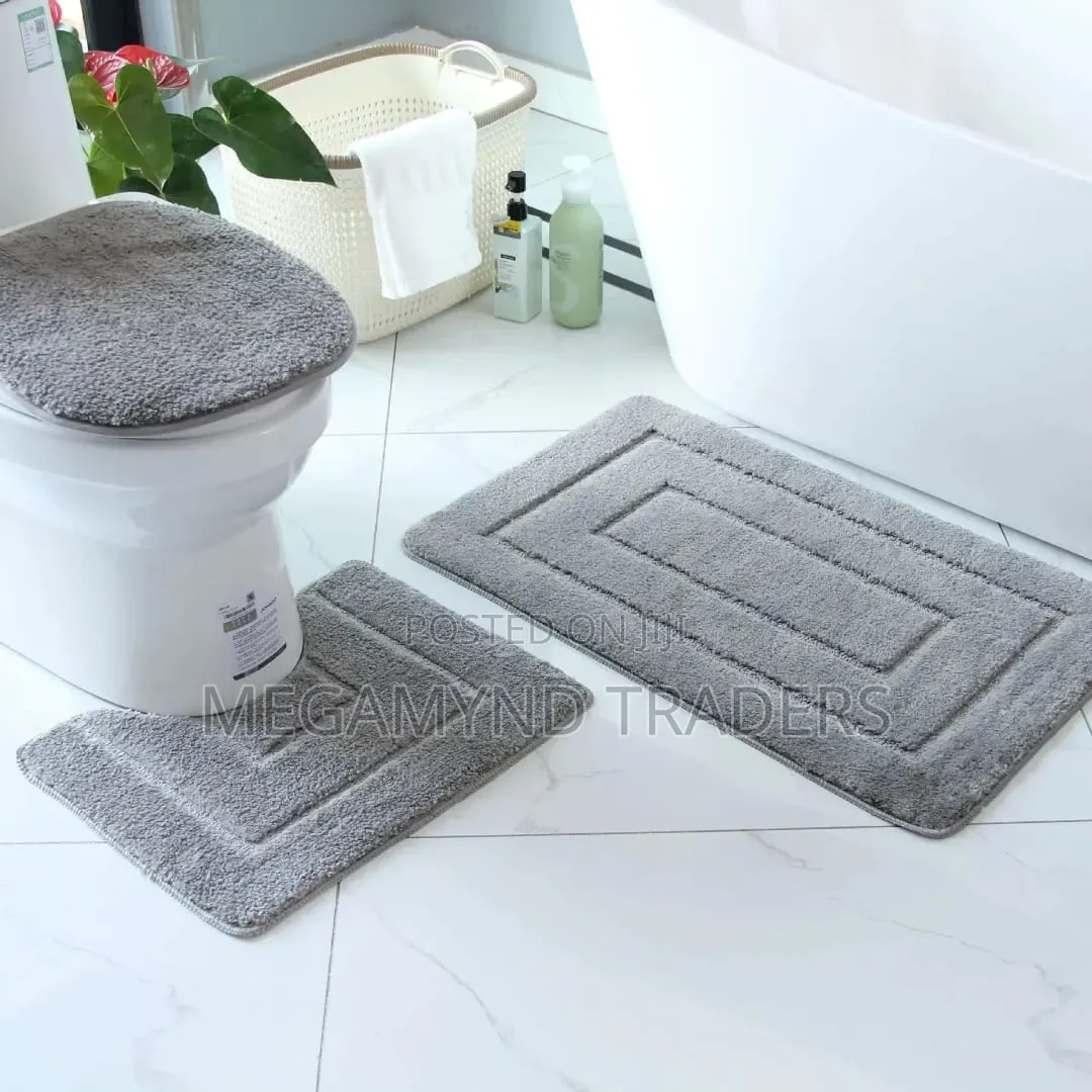 3pc Toilet Mat Set / Bathroom Mat Set