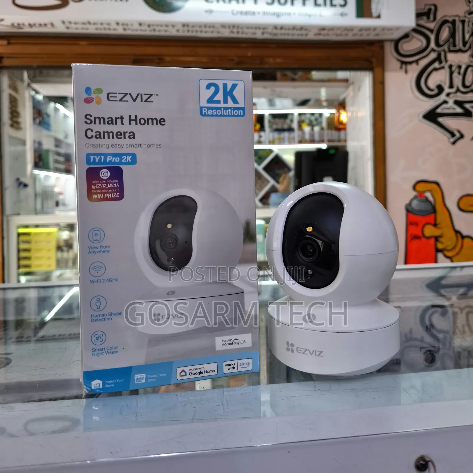 EZVIZ TY1 Pro 3MP Wi-Fi Security Camera Smart Full Color Night Vision