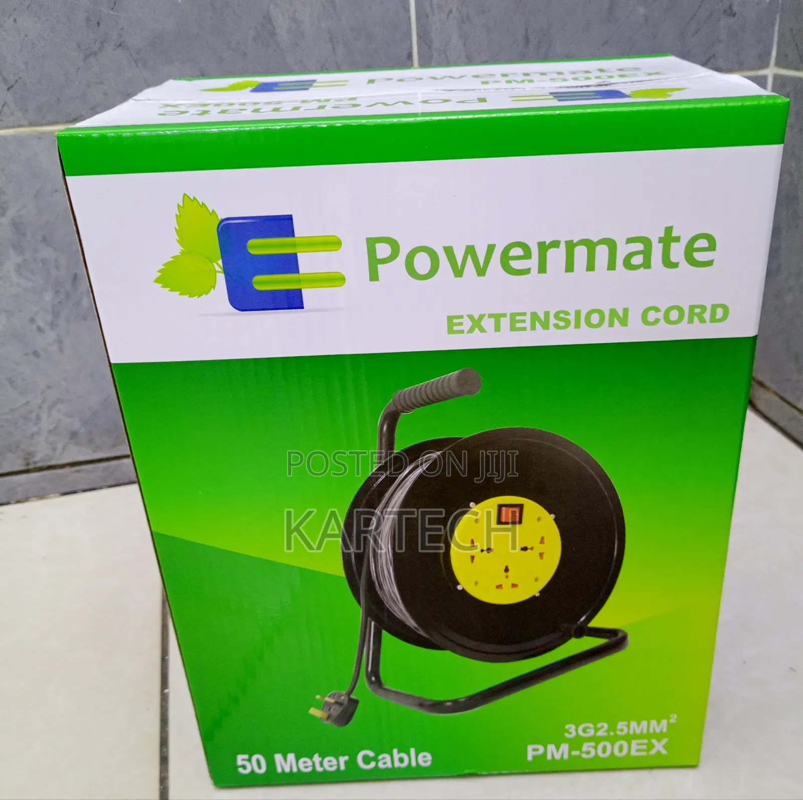 Powermate PM-500EX 50M 2.5mm Portable Electric Cable Reel