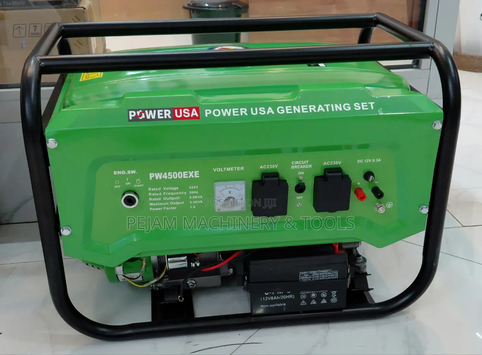 POWER USA PW4500EXE 5.5Kva Petrol Generator Set Key Start
