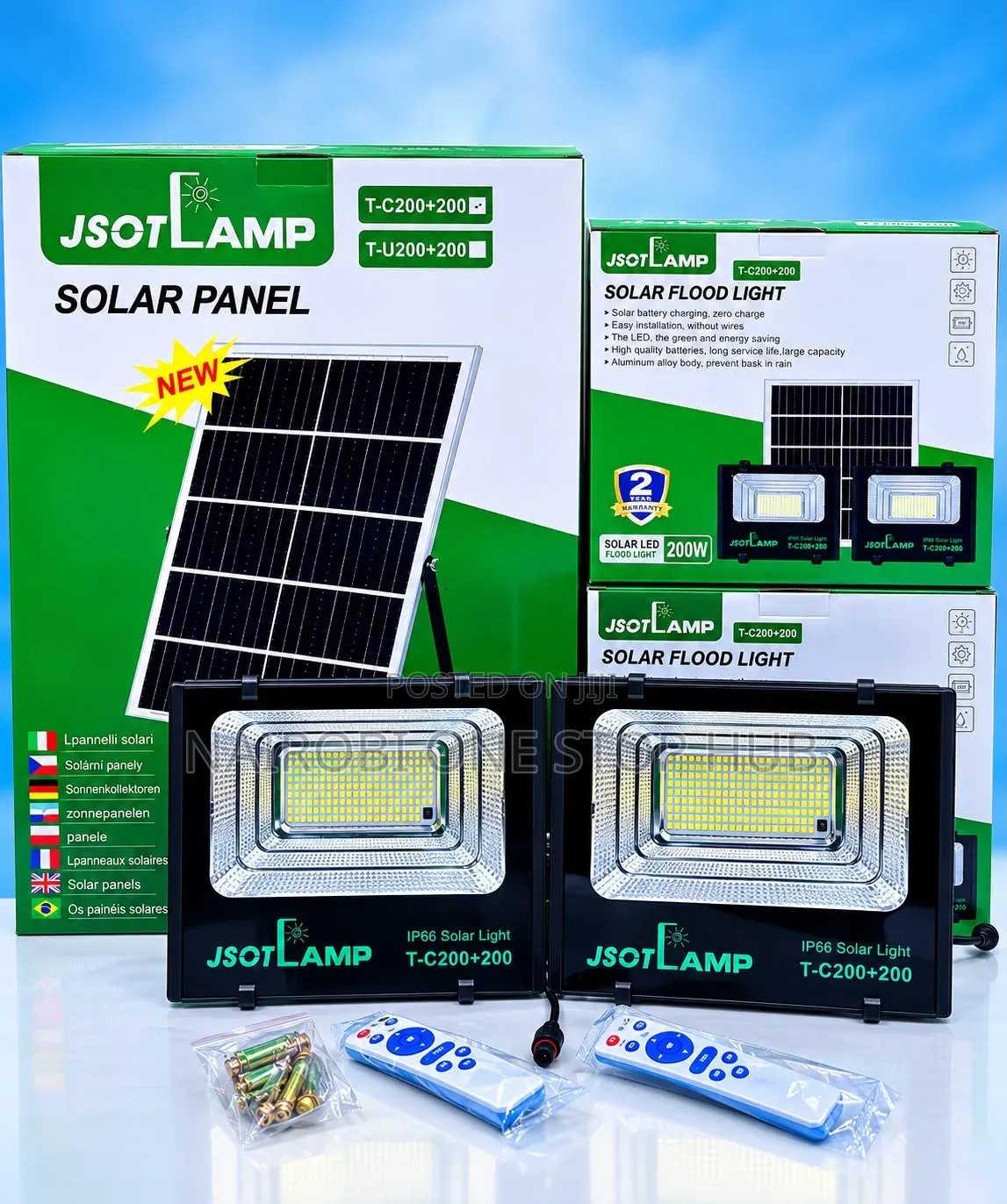 Jsot Solar 2-in-1 Floodlight 200w + 200w