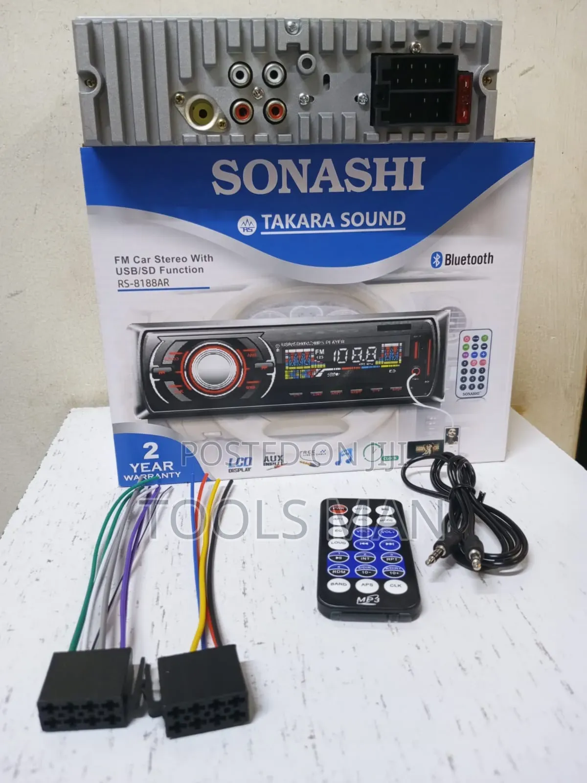 Sonashi RS-8188AR Bluetooth Car Stereo Radio.