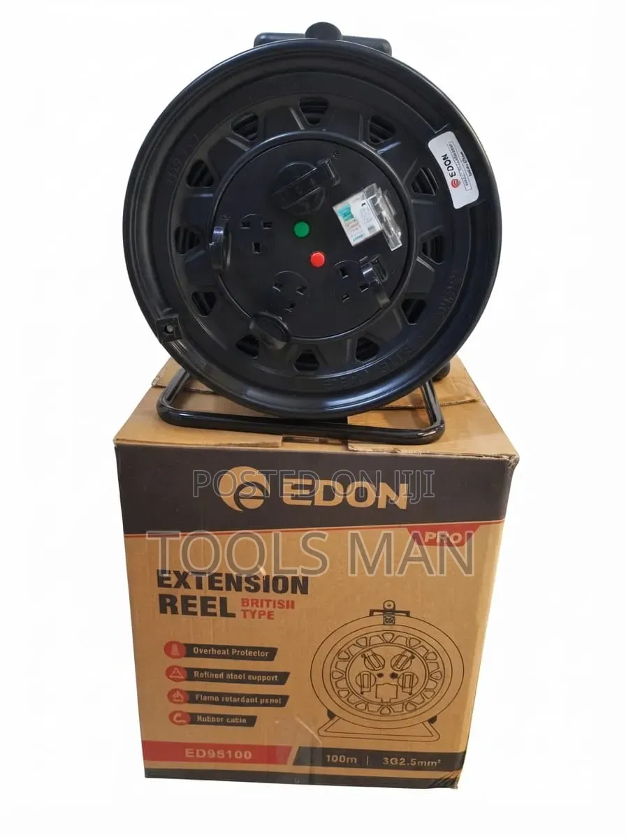 Edon 100m 3G2.5mm2 British Type Extension Reel
