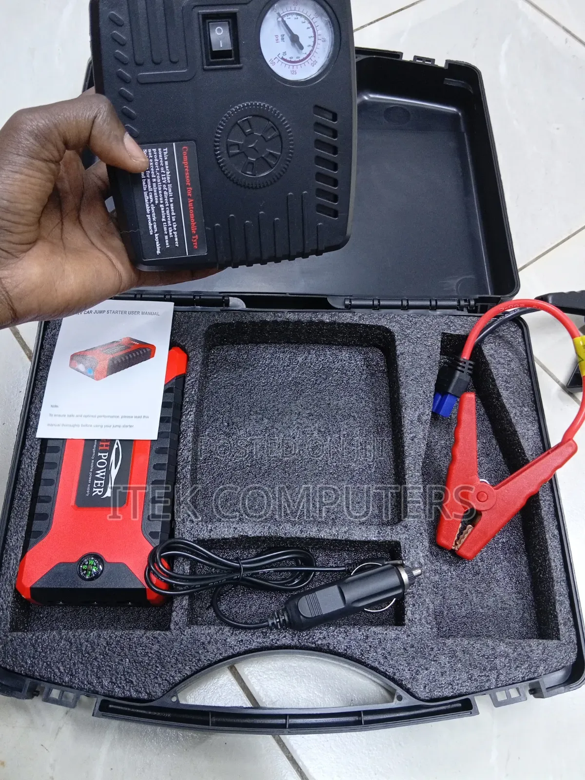 High Power Portable Jump Starter for Cars and SUVs on Road