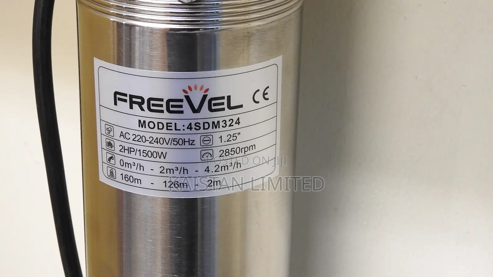Freevel 2HP Submersible Water Pump 160M Head