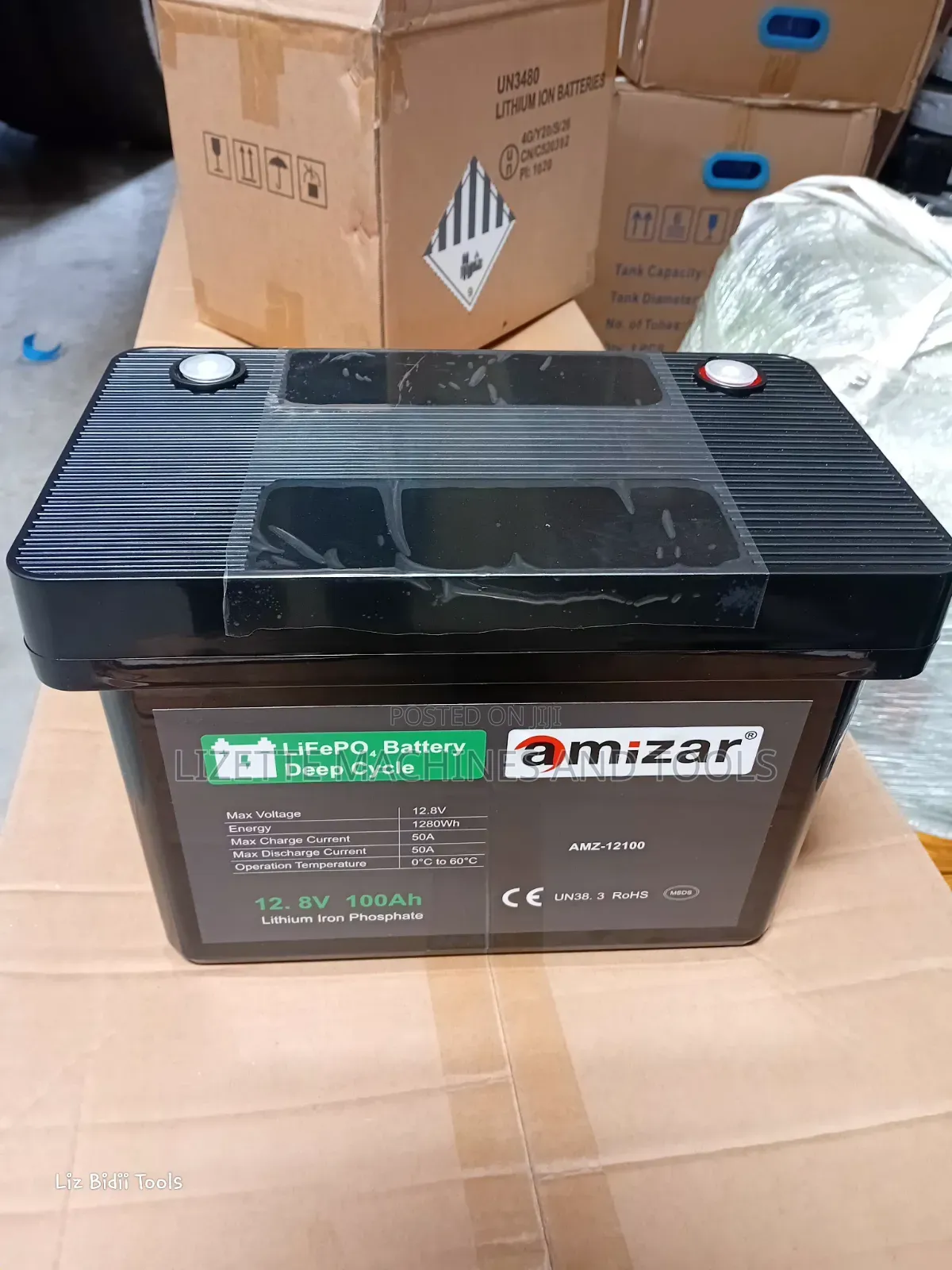 Amizar 100ah Lithium Battery 12V