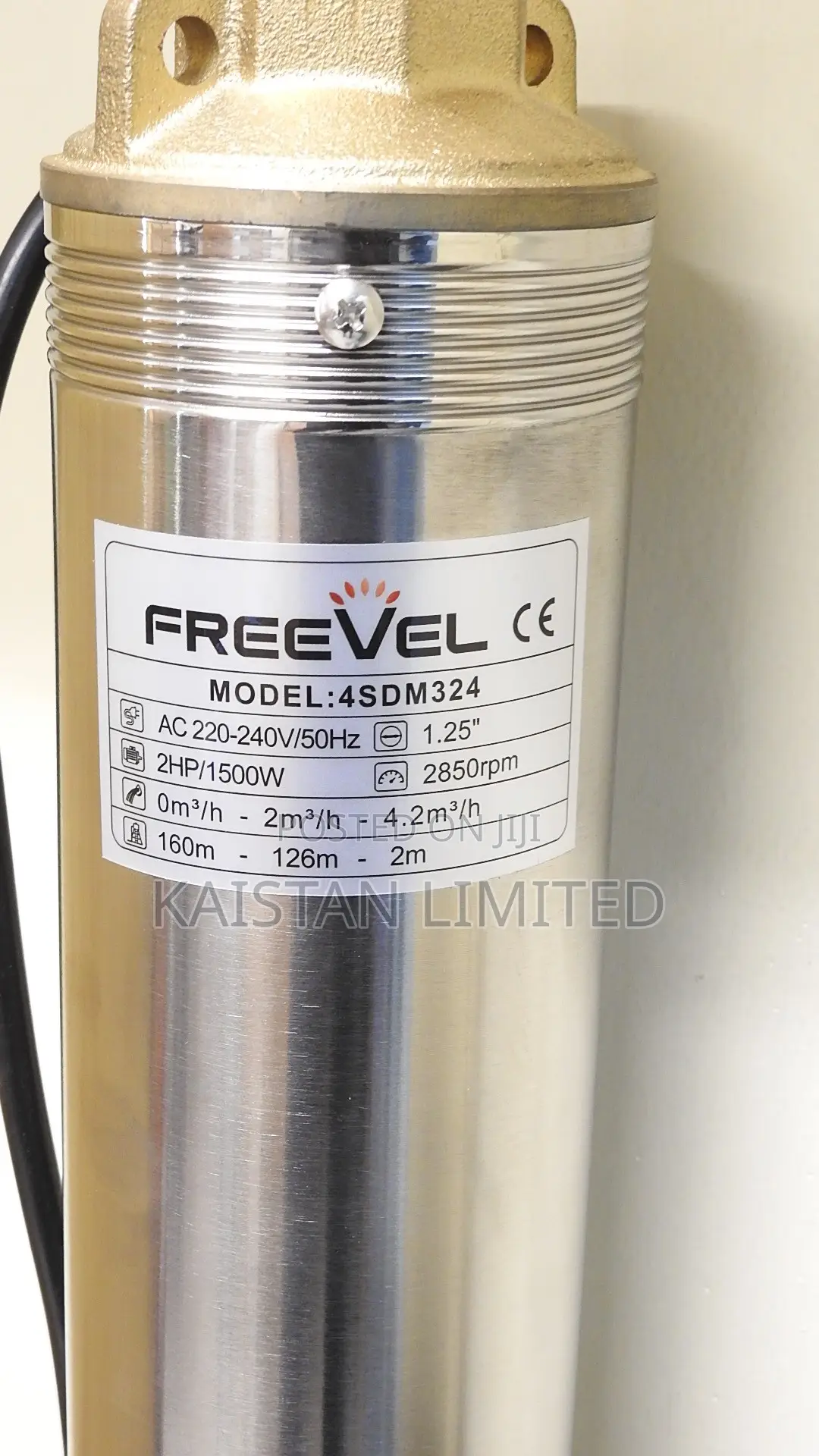 Freevel 2HP Submersible Pump High Lift 160M