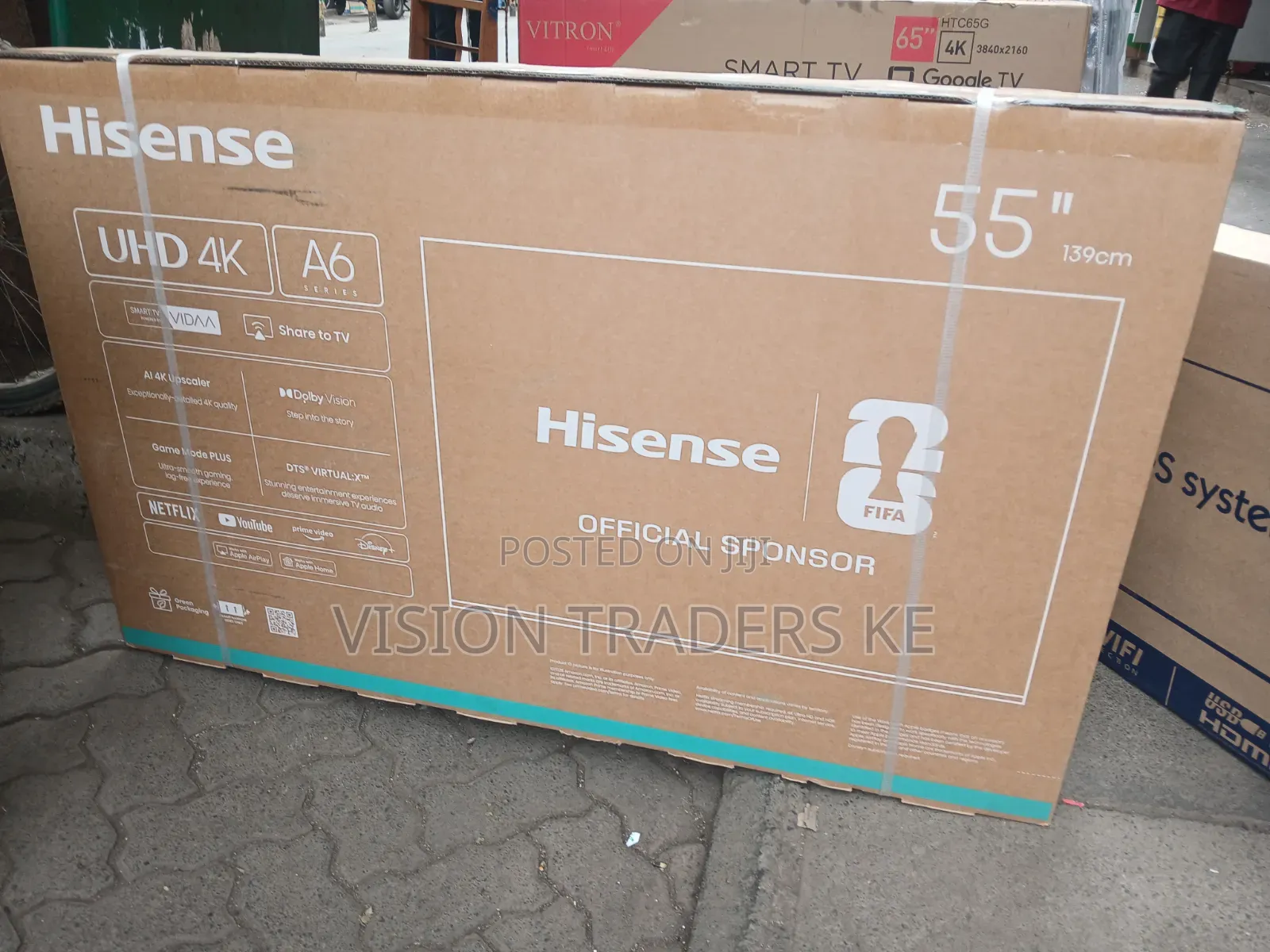 Hisense 55A6QKEN 55 Inches Smart UHD Frameless (2YRs WRTY)