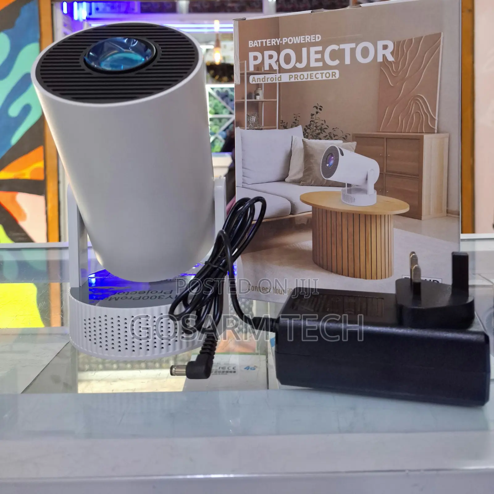 Latest HY300 PRO Max Rechargeable Projector Mini Portable Projector