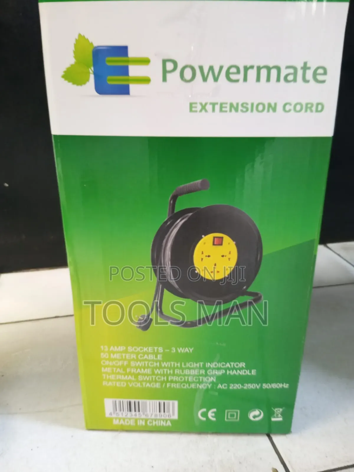 Powermate 50m Extension Cable Reel PM-500EX.