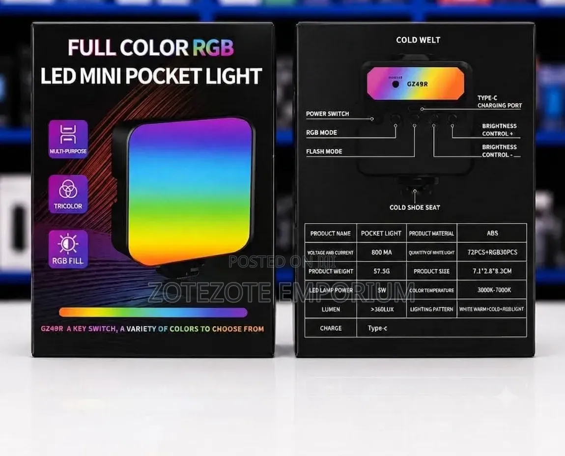 RGB LED Mini Pocket Light